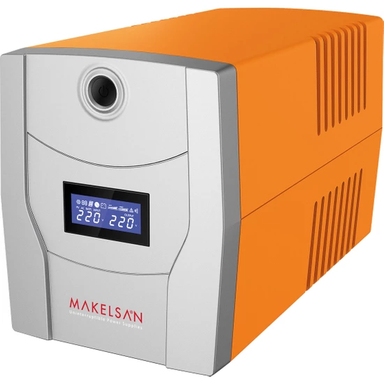 Makelsan Lion 1200Va Lcd Ekranlı Uzun Ömürlü Akü (2X 7Ah) + Tkz-63A Kablo + Tkz Pad